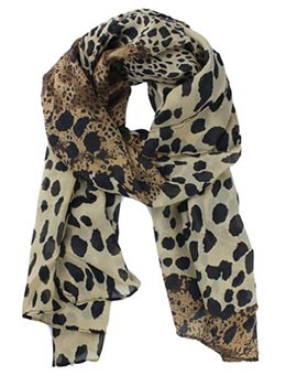 Leopard Print Fringed Scarf Just $2.50 + Free Shipping