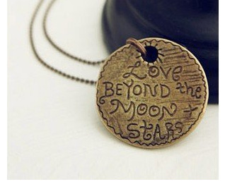 Love Beyond the Moon & Stars Pendant Only $3.20 Shipped