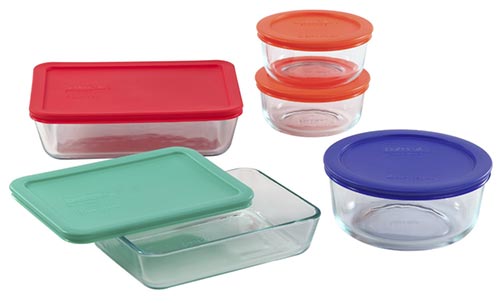 PYREX 10-pc Storage Set w/ Plastic Covers Only $14.39
