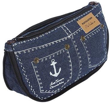Denim Cosmetic Bag Only $2.59 + Free Shipping