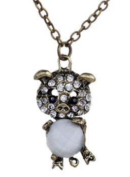 Crystal Pig Pendant Only $1.39 + $2.33 Shipping
