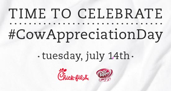 Chick-fil-A Cow Appreciation Day: Free Meal or Free Entree