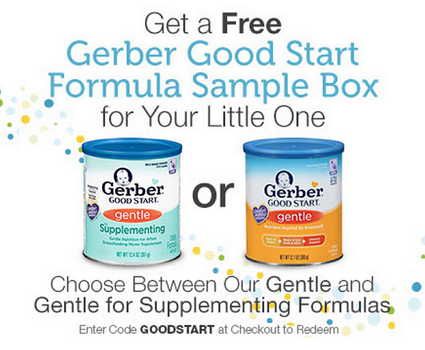 Amazon Mom’s: Free Gerber Good Start Formula Sample Box