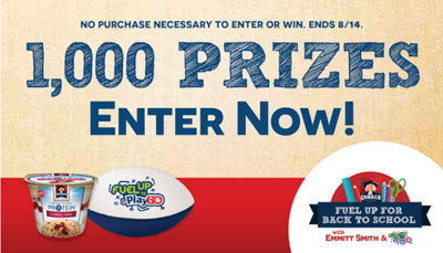 Quaker: Win 1 of 1,000 Back-to-School Fuel Packs