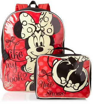 Disney Little Girls’ Minnie Backpack with Lunch Bag Only $7.73 + Free Shipping