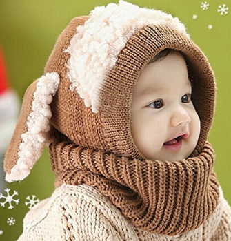 Baby Hat W/ Ears & Scarf Only $5.99 + Free Shipping