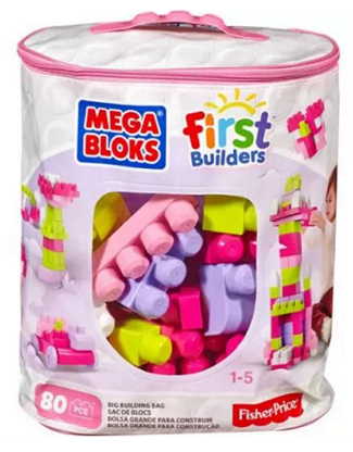 Mega Bloks Pink Big Building Bag Only $10.71 (Reg $19.99)