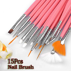15-Piece Nail Art Brush Set