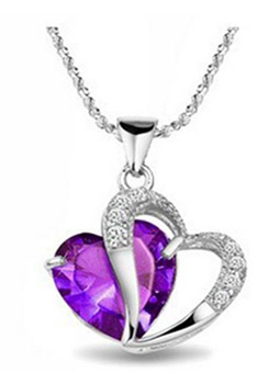 Heart Shape Pendant & Necklace Only $1.93 + Free Shipping