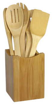 7-Piece Bamboo Cooking Utensil Set Only $10.99 (Reg $40.12) + Prime