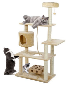 Furhaven Pet Tiger Tough Deluxe Cat Tree Tower Only $63.88 (Reg $169.99) + Prime