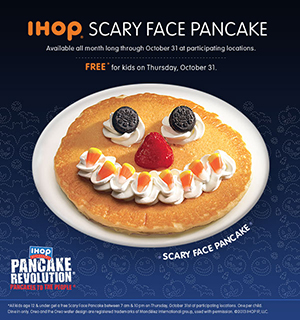 Free Scary Face Pancakes
