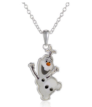 Disney “Frozen” Silver-Plated Olaf Pendant & Necklace Just $9.99 (Reg $21.99) + Prime