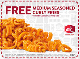 Jack In The Box: Free Curly Fries W/ Any Purchase