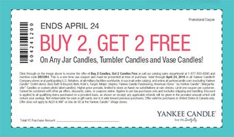 Yankee Candle Coupon: B2G2 Free