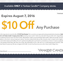 Yankee Candle: $10 Off Any Purchase – Expires August 7th