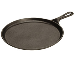 Lodge Cast-Iron Round Griddle, 10.5-inch Just $12.74 + Prime