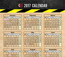 Free 2017 Boyk Law Calendar Magnet – Northwest, OH Only