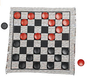 Jumbo Checker Rug Game Just $11.99 + Prime