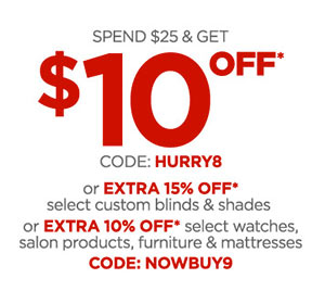 JCPenney: $10 Off $25 – Ends Dec. 10th