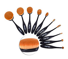Ohuhu 10-Pcs Oval Makeup Brush Set Only $11.99 + Prime