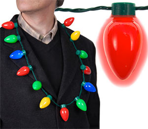 LED Light Up Christmas Bulb Necklace Just $6.99 + Free Shipping