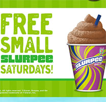 7-Eleven: Free Small Slurpee Saturdays