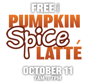 7-Eleven: Free Pumpkin Spice Latte – 10/11