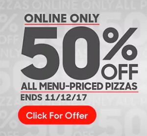Pizza Hut: 50% Off – Online Only – Ends Nov 12