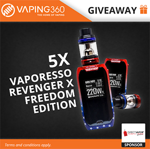 Win 1 of 5 Vape Kits – Ends Today