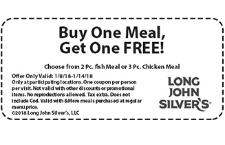 Long John Silver’s: BOGO Free Meal