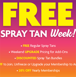 Sun Tan City: Free Spray Tan Week – March 5-11