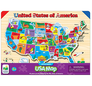 Lift & Learn USA Map Puzzle Just $10.99