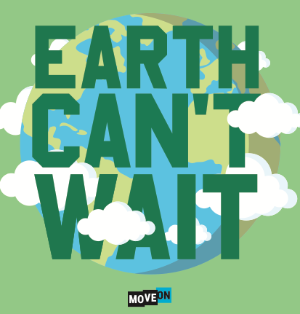 Free Earth Can’t Wait Sticker