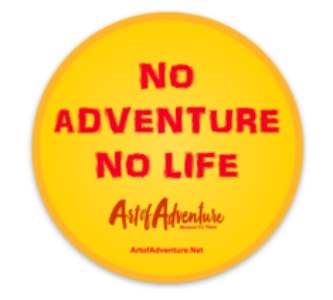 Free No Adventure No Life Sticker