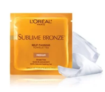 Free L’Oreal Sublime Bronze Towelette