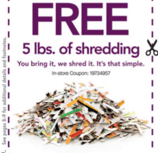 Office Depot & OfficeMax: Free Shredding