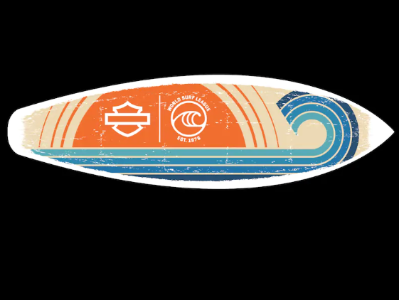Free Custom H-D Surf Sticker