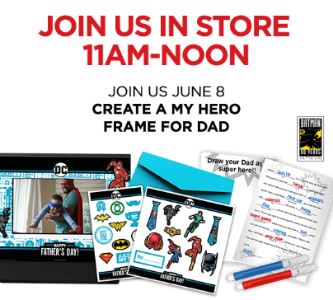 JCPenney Kid’s Zone: Free My Hero Father’s Day Frame – June 8