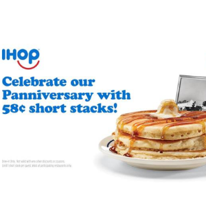 IHOP: 58¢ Short Stacks – July 16