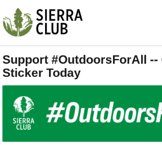 Free #OutdoorsForAll Sticker
