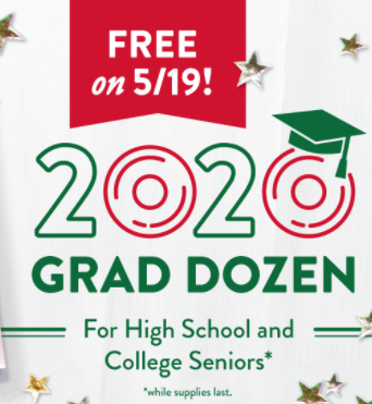 Krispy Kreme: Free Donuts for High School & College Seniors – 5/19