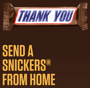 Free Snickers Bar for Essential Worker
