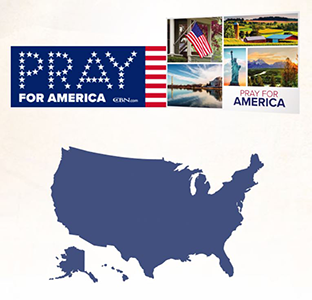 Free Pray For America Sticker