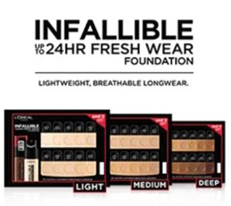 Free L’Oreal Infallible Foundation Samples