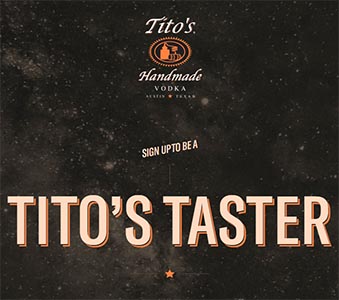 Free Tito’s Vodka Swag