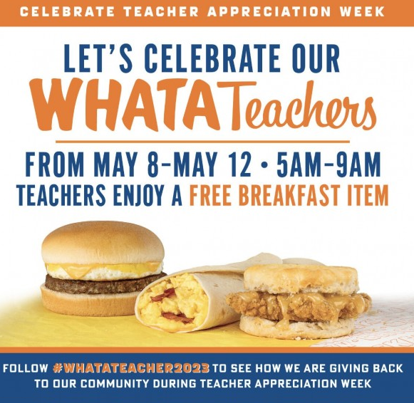 Whataburger’s Gift of FREE Breakfast for Teachers!