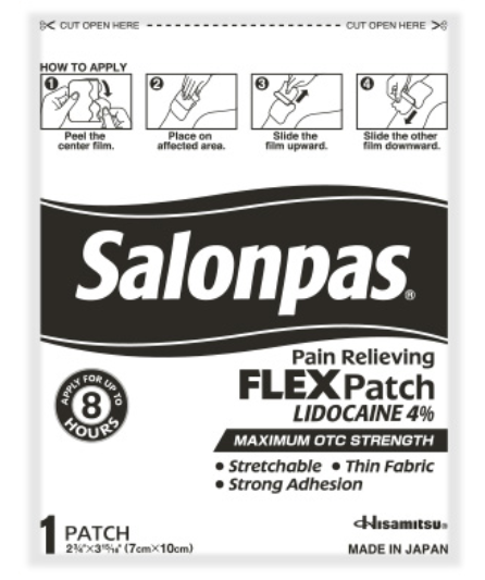 Claim Your FREE Sample of Salonpas Lidocaine FLEX Patch