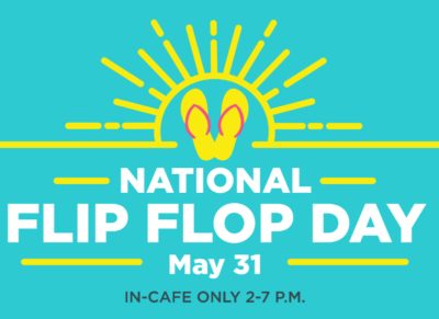 Celebrate with FREE Smoothies - Wear Flip Flops and Enjoy!