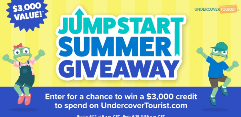 Enter for a Chance to Win a $3,000 Dream Vacation with Undercover Tourist